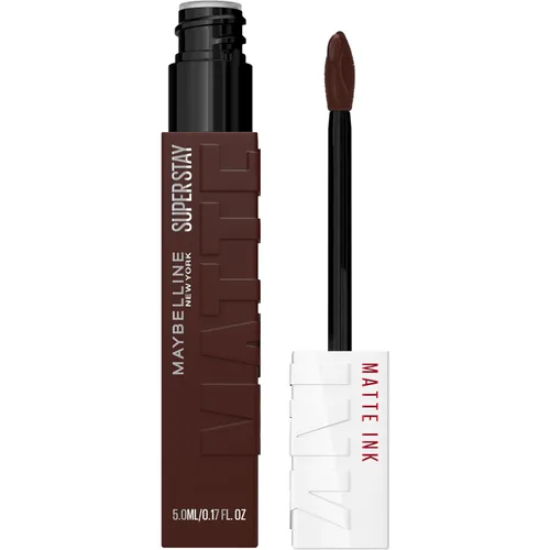 Miniatura 80 de Maybelline Super Stay Matte Ink Barra de Labios Líquida Maquillaje, Color de Alto Impacto de Larga Duración, Hasta 16H de Uso, Amazonian, Marrón 70