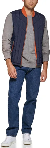 Miniatura 3 de Levi's Chaleco utilitario acolchado para hombre con detalles de contraste