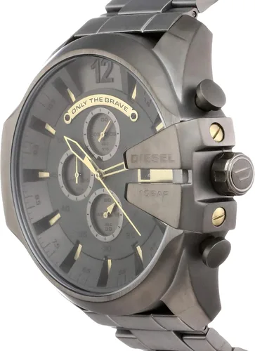 Miniatura 2 de Diesel Mega Chief - Reloj de cuarzo con cronógrafo de acero inoxidable para hombre