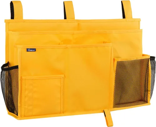 Miniatura 40 de Surblue Caddy Organizador colgante, Bolsa de almacenamiento para cabecera para literas y camas de hospital, Azul Turquesa, L R-Teal