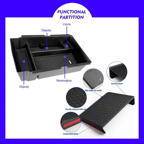 Miniatura 7 de 2 piezas 2024 2025 2026 Honda CR-V CRV CRV Accesorios híbridos Bandeja organizadora de consola central para Honda CR-V 2025 2024 2023 Organizador