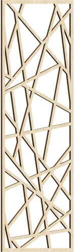 Miniatura 148 de Conway Paneles de pared decorativos de madera con calado, 9 3/8 pulgadas de ancho x 24 3/8 pulgadas de alto x 1/4 de alto, aliso