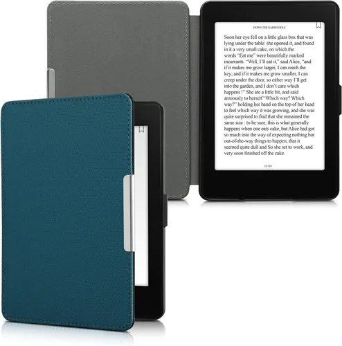 Miniatura 11 de kwmobile Funda compatible con Amazon Kindle Paperwhite - Funda protectora de nailon para lector electrónico - Antracita