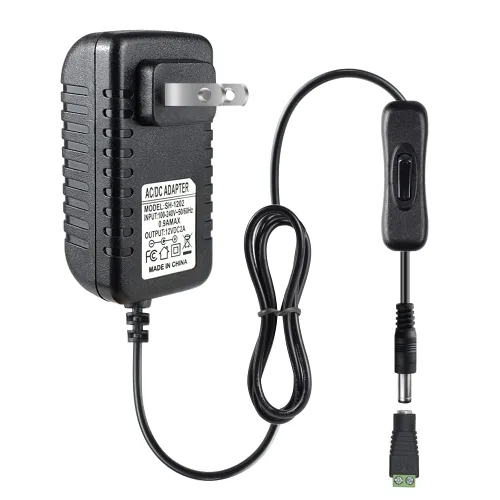 Miniatura 9 de Fuente de alimentación de 12 V, fuente de alimentación de 12 voltios 3A 36 W CC con interruptor de encendido y apagado, adaptador de corriente LED