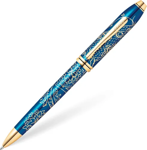 Miniatura 17 de Cross Cross Townsend 2019 - Pluma estilográfica del año del cerdo del zodiaco con detalles chapados en oro de 23 quilates y punta mediana de oro