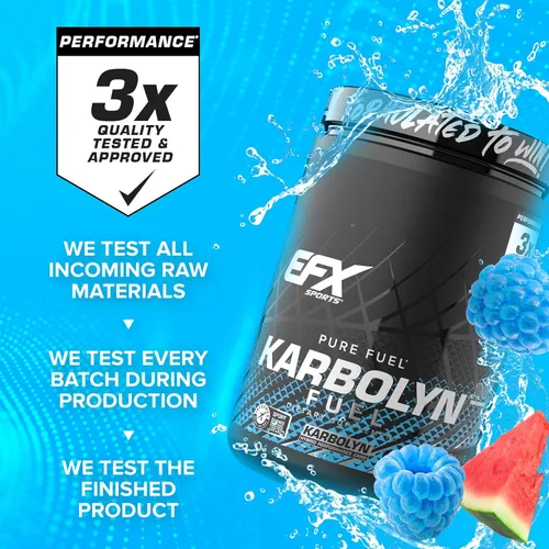 Miniatura 5 de EFX Sports Karbolyn Fuel Polvo de carbohidratos de absorción rápida Carga de carbohidratos, energía sostenida, recuperación rápida Sin