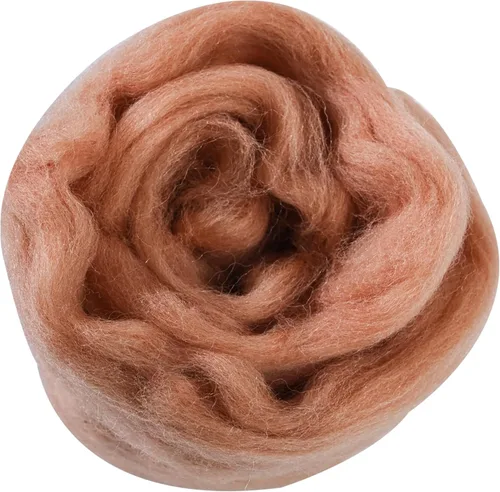 Miniatura 38 de 24 tipos de lana rosa, 4.23 oz (120 g), adecuado para fieltro húmedo y fieltro de aguja de telas hiladas de lana. Un paquete de prueba está Tonos