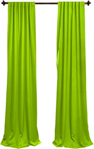 Miniatura 11 de LA Linen paquete de dos telones de popelina con poliéster de 96 pulgadas de alto x 58 pulgadas de ancho. Fabricado en Estados Unidos.