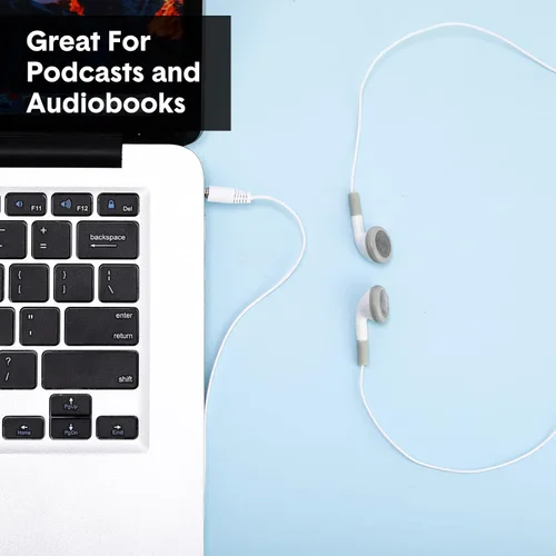 Miniatura 4 de Xuhal Paquete de 150 auriculares a granel con auriculares con cable con conector de 0.138 in, auriculares con cable a granel para teléfonos