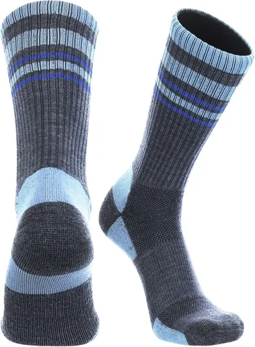 Miniatura 30 de TCK Calcetines de lana merino para hombres y mujeres para senderismo, caza, ciclismo de montaña, longitud de la tripulación para botas