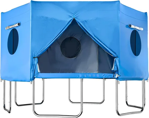 Tienda de campaña para cama elástica de 14 pies, se adapta a 6 postes rectos, diversión al aire libre para niños, protege del sol (solo tienda)