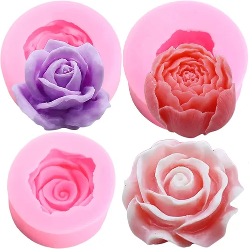 Miniatura 13 de Zixiang Molde de Caramelo de Flores de Rosa Moldes de Fondant de Hojas Moldes de Flores de Peonía Moldes de Silicona para Repostería Artística Pasta