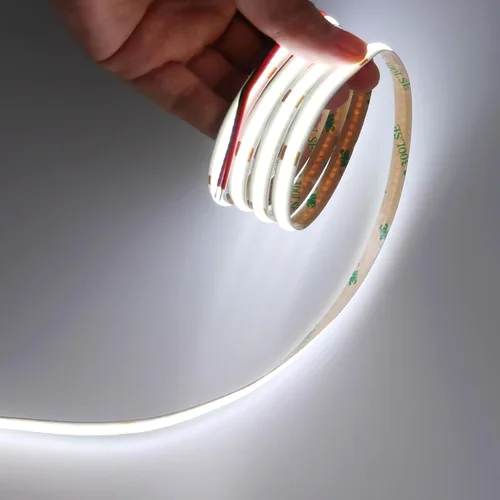 Miniatura 14 de JOYLIT Tira de luces LED COB de 24 V, 5000 K, luz blanca, impermeable, 20 pies/19.7 ft, 320 LEDs/M, uniforme CRI 90+, cinta flexible para armarios