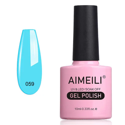 Miniatura 28 de AIMEILI Esmalte de uñas de gel sin crueldad, vegano, gel para uñas removible UV LED sin hema, arte de uñas nude, color rosa nude (022), 0.3 fl oz