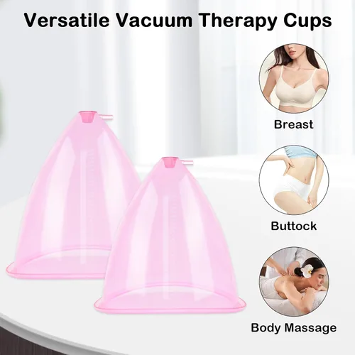 Miniatura 5 de weiwei Ventosas para glúteos de 7.1 fl oz y 6.1 fl oz, accesorios para máquina de ventosas de terapia de vacío XL, tazas de vacío para glúteos