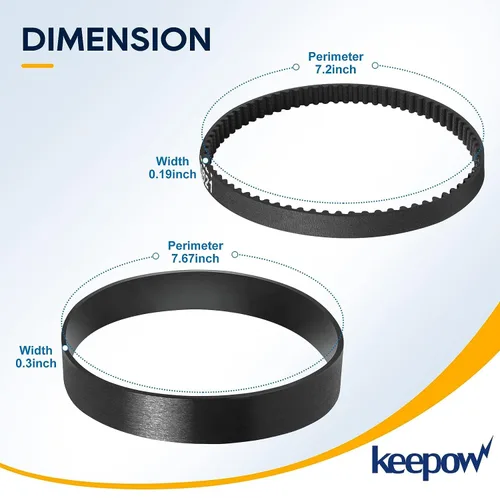 Miniatura 4 de KEEPOW Proheat - Correa de repuesto 6960w para aspiradora Bissell Proheat modelo 1846, 1799, 25A3, 7901, 1622, 8910, 7920, 1623, repuesto 0150621