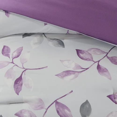 Miniatura 7 de Madison Park Essentials Cómodo edredón de cama en una bolsa con juego completo de sábanas de algodón - Diseño floral moderno para todas