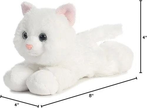 Miniatura 5 de Aurora® Adorable Mini Flopsie™ Sugar Too™ Animal de peluche, facilidad juguetona, compañeros atemporales, color blanco, 8 pulgadas