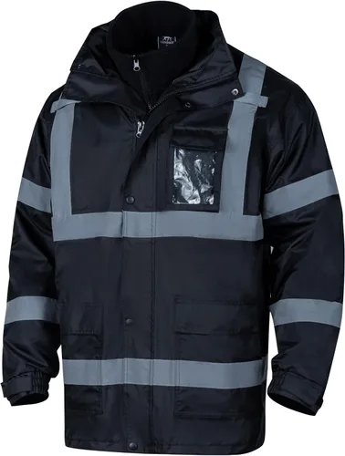 VENDACE Chaquetas de seguridad reflectantes de alta visibilidad para hombres 3 en 1 ANSI Clase 3 Hi Vis Chaqueta de invierno impermeable