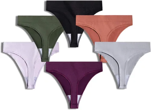 Miniatura 4 de GRANKEE Bragas sin costuras transpirables para mujer, no transparentes, 3-6