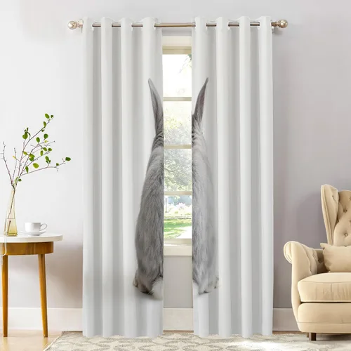 Miniatura 116 de Shrahala Cortinas de hojas de arce otoñales para ventanas de cocina, hojas rojas ardientes, fondo marrón, paneles de cortina de ventana de poliéster