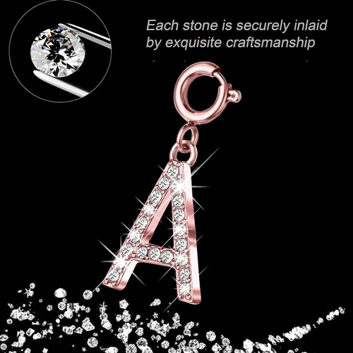 Miniatura 4 de Secbolt Dijes compatibles con Apple Watch pulsera para mujer, Diamante de imitación