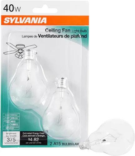 Syl Celing - Bombilla de ventilador de 40 W, tamaño 2 ct, Syl Celing, 40 W, 2 unidades