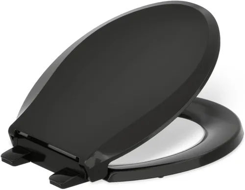 Miniatura 23 de KOHLER 4636-RL-0 Cachet ReadyLatch - Asiento de inodoro alargado con cierre lento, asiento de inodoro de cierre suave con tapa silenciosa, topes