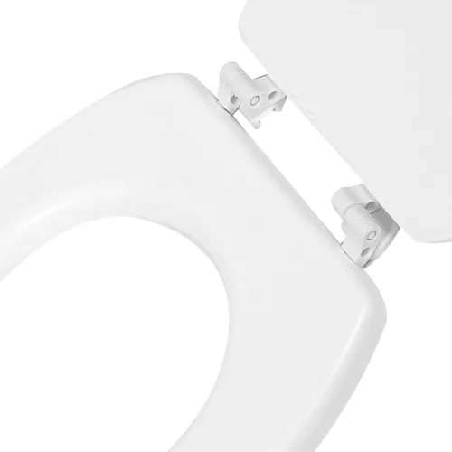 Miniatura 7 de DOITOOL Asiento de inodoro redondo para asiento de inodoro, bisagras de liberación rápida, cierre lento, funda de repuesto resistente Eva Accesorios