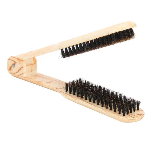 Miniatura 9 de Peine alisador de cabello, cepillo de pelo con abrazadera de doble cara, cepillos alisadores de peluquería para bricolaje, peluquería, peine