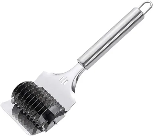 Cortador de fideos de pasta,Rodillo de celosía de fideos para pasta de acero inoxidable de alto grado,Cortador de masa Picadora de cocina