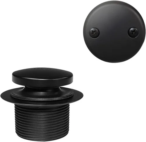 Miniatura 4 de Westbrass 593244-62 Kit de Desagüe de Bañera Tubular Tip Toe Blanco de 1-1/2", Negro Mate, Paquete de 1