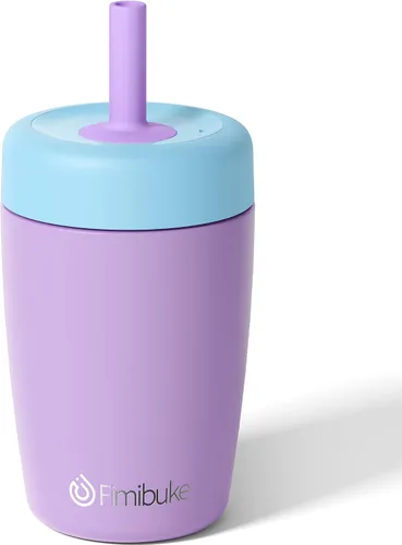 Miniatura 11 de Fimibuke Vasos para niños y niños pequeños, a prueba de derrames, 12 onzas, con aislamiento Capybara, vaso de paja para niños pequeños, botella