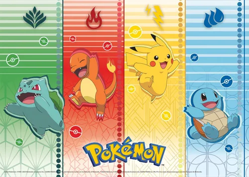Miniatura 7 de Buffalo Games Rompecabezas de Pokémon, paquete de 4, 500 piezas cada uno, multicolor, incluye 4 pósters, actividad sin pantalla, regalo