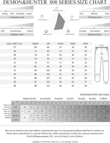 Miniatura 7 de Demon&Hunter 808 Series Jeans ajustados para hombre