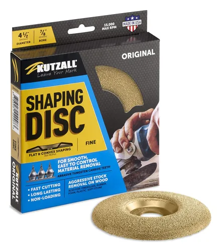 Miniatura 16 de Kutzall Disco de Moldeo Extremo - Mediano, 4-1⁄2" (114.3mm) Diámetro X 7⁄8" (22.2mm) Taladro - Accesorio de Amoladora Angular para Carpintería