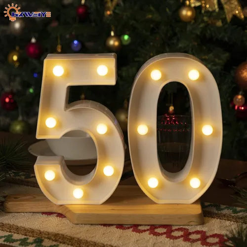 Miniatura 5 de HXWEIYE Letrero con luces LED para números iluminados-5, luces LED para carteles con números de marquesina y 26 letras del alfabeto y 10 números