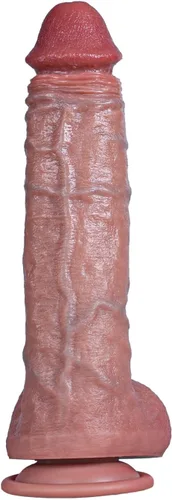 Miniatura 12 de Consoladores suaves realistas de 5.91 pulgadas para principiantes, consolador de silicona gruesa realista hecho a mano, pene suave con ventosa