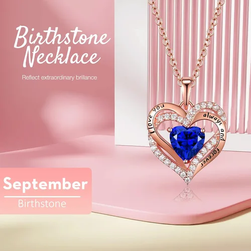 Miniatura 3 de boya Collares de regalo para mujeres, collar de plata de ley 925, regalo de aniversario de cumpleaños, joyería para mamá, esposa, novia, chapado