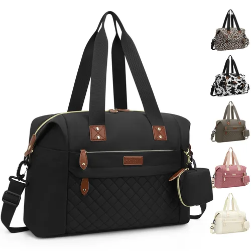 Pritent Bolsa de pañales, bolsas de pañales para bebé con funda para chupete, correas de hombro, clips para cochecito, bolsa grande impermeable para