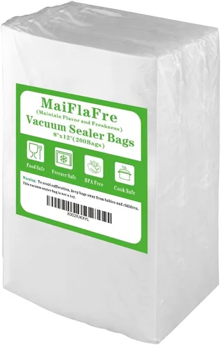 Miniatura 8 de Bolsas selladoras al vacío de 200 galones de 11 x 16 pulgadas con grado comercial, sin BPA, resistentes. Bolsas selladoras al vacío compatibles