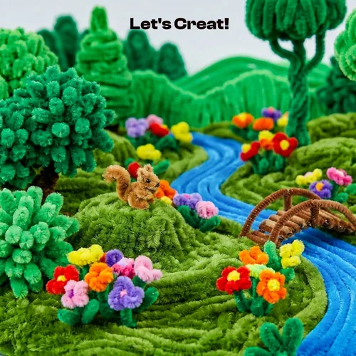 Miniatura 5 de Caydo 200 limpiapipas verdes para decoración del día de la madre, tallos de felpilla para niños, proyectos de manualidades (0.236 in x 12 pulgadas)