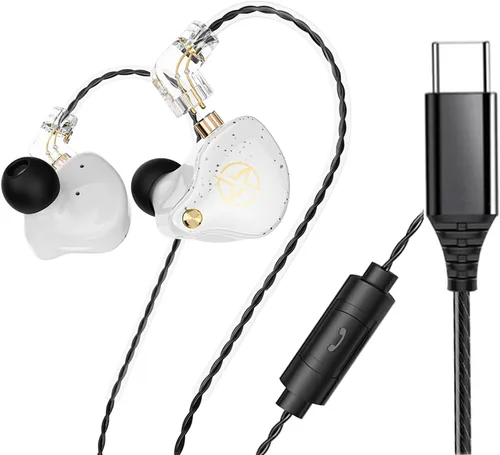 Miniatura 15 de FEDAI DX2 - Auriculares con monitor de oído, sonido superior con cable con controlador dual dinámico, auriculares profesionales con aislamiento
