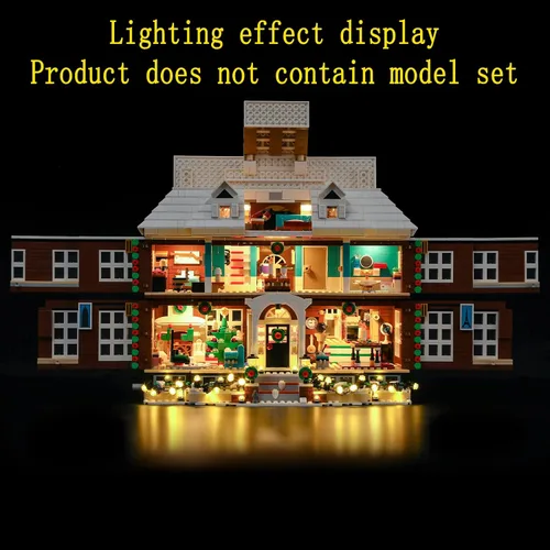 Miniatura 6 de GEAMENT Kit de luz LED compatible con Lego Ideas Home Alone - Juego de iluminación para ideas 21330 modelo de construcción