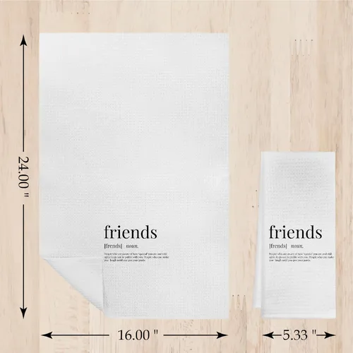 Miniatura 4 de Friends Definition - Toallas de cocina de 16 x 24 pulgadas, regalos divertidos para mejores amigas, regalos de amistad para mujeres