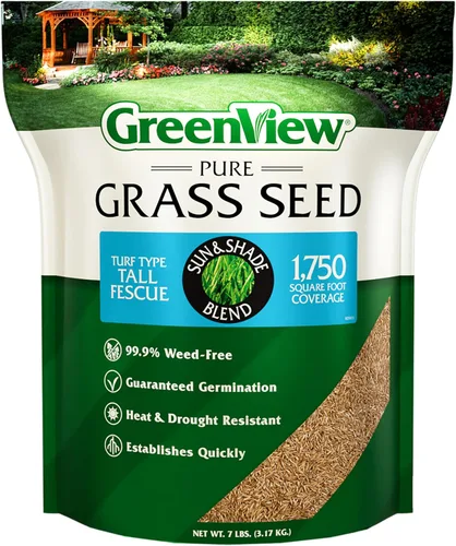 Miniatura 9 de GreenView Pure Grass Seed Turf Type Tall Fescue Sun & Shade Blend, bolsa de 20 libras - Cubre hasta 5,000 pies cuadrados