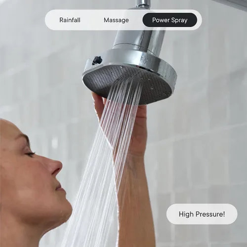 Miniatura 6 de Qure Cabezal de filtro de ducha para agua dura, cabello, piel y uñas más saludables, reduce el 99% de cloro, cabezal de ducha de alta presión