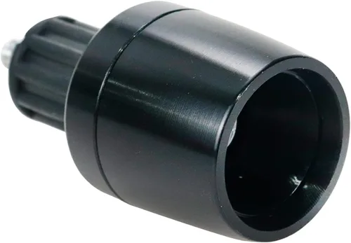 Miniatura 5 de Modengzhe 2 unids motocicleta cónico aluminio manillar extremo tapa 0.709 in Insertar diámetro barra extremo enchufe (negro)