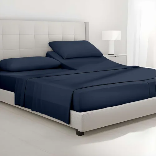 Miniatura 34 de SlumberWell Giza Sheets Twin - Sábanas de 100% algodón egipcio Giza - Juego de 4 piezas - Tamaño individual - Gris oscuro sólido