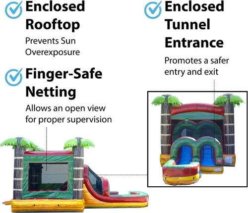 Miniatura 3 de TentandTable Tobogán acuático inflable para niños pequeños y niños, castillo animoso de grado comercial para adultos, casa de salto, incluye Mármol